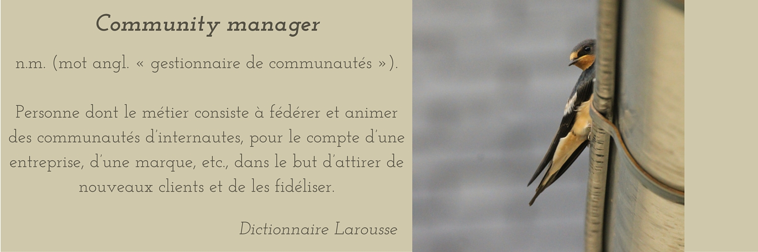 une histoire de plumes: community management