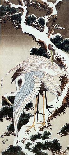Impossible de ne pas évoquer les estampes chinoises et japonaises, notamment les tableaux de Hokusai.